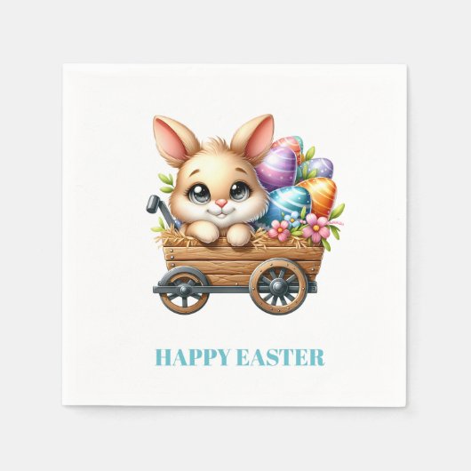 Easter Bunny Paper Napkins Servet (Voorkant)