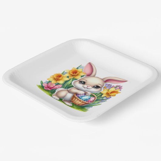 Easter Bunny  Papieren Bordje (Gebogen)