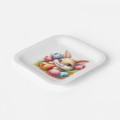 Easter Bunny Papieren Bordje (Gebogen)