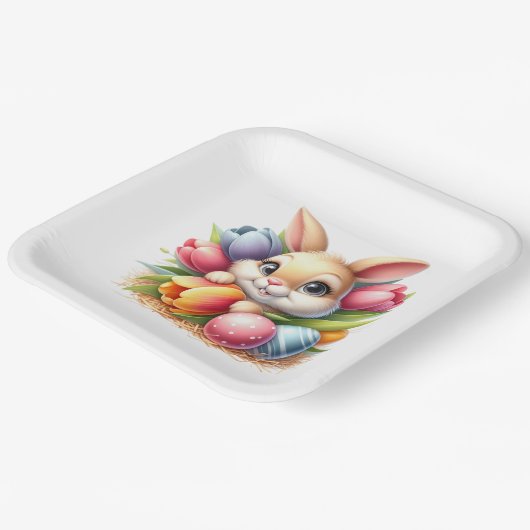 Easter Bunny  Papieren Bordje (Gebogen)