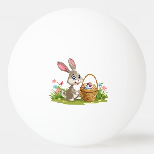 Easter bunny pingpongbal (Achterkant)