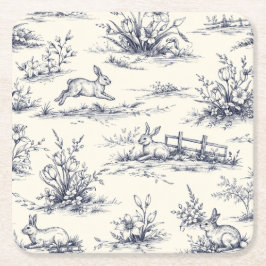 Easter Bunny Plates Kartonnen Onderzetters