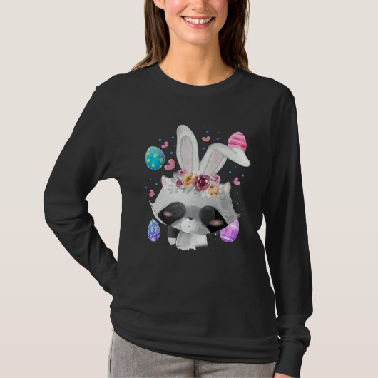 Easter Bunny Raccoon   Easter Raccoon T-shirt (Voorkant)