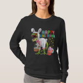 Easter Bunny Rex Dinosaur Egg  2023 Happy EastRAWR T-shirt (Voorkant)