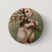 EASTER Bunny Ronde Button 5,7 Cm (Voorkant)