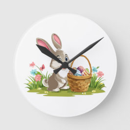 Easter bunny ronde klok