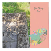 Easter Bunny Rose Eggs Photo Cube Kubus (Rechts)