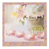 Easter Bunny Rose Eggs Photo Cube Kubus (Voorkant)