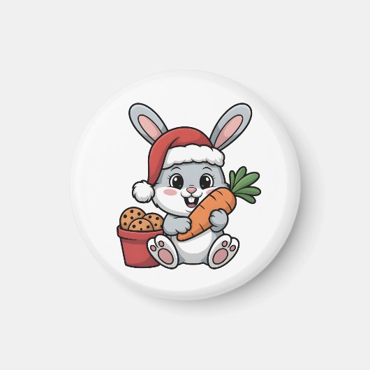 Easter Bunny’s Carrot Christmas Funny Cute Holiday Magneet (Voorkant)