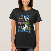 Easter Bunny Saurus Rex Kids Dinosaur Easter T-shirt (Voorkant)