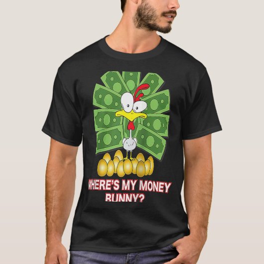Easter Bunny Saying Raglan Baseball T-shirt (Voorkant)
