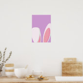 Easter Bunny Schattige Ears poster (Keuken)