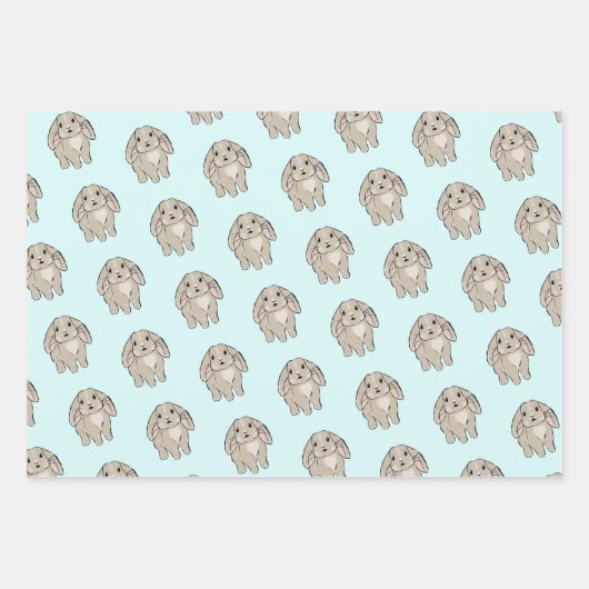 Easter bunny set inpakpapier vel (Voorkant 2)