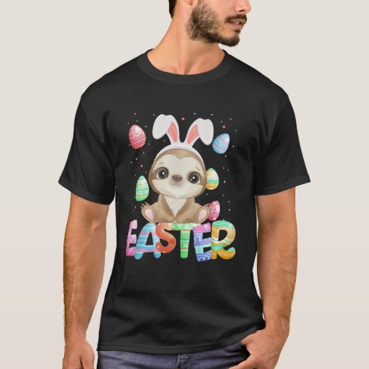 Easter Bunny Sloth   Easter Sloth T-shirt (Voorkant)