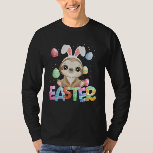 Easter Bunny Sloth   Easter Sloth T-shirt (Voorkant)