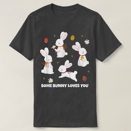 Easter Bunny, Some Bunny Loves You 351 T-shirt (Design voorkant)