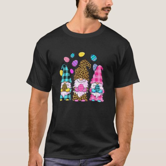 Easter Bunny Spring Gnome Easter Egg Hunting And B T-shirt (Voorkant)