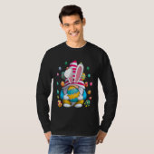 Easter Bunny Spring Gnome Easter Egg Hunting And B T-shirt (Voorkant volledig)