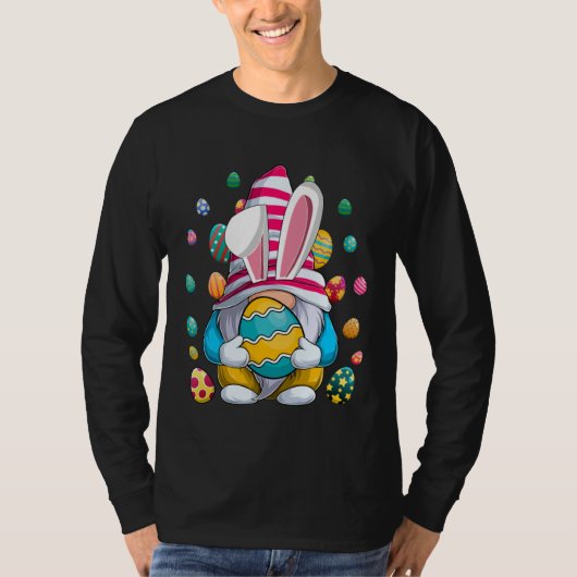 Easter Bunny Spring Gnome Easter Egg Hunting And B T-shirt (Voorkant)