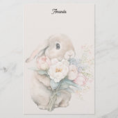 Easter Bunny Stationery Briefpapier (Voorkant)