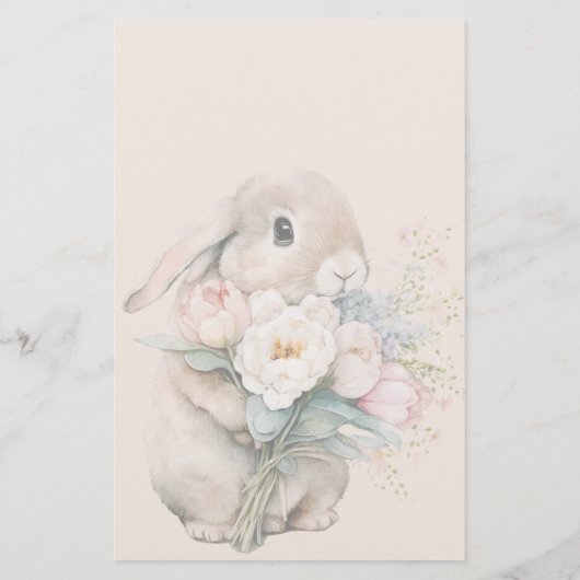 Easter Bunny Stationery Briefpapier (Achterkant)