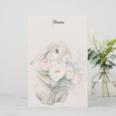 Easter Bunny Stationery Briefpapier (Staand voorkant)