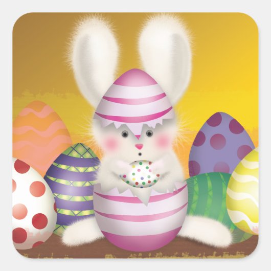Easter Bunny Sticker (Voorkant)