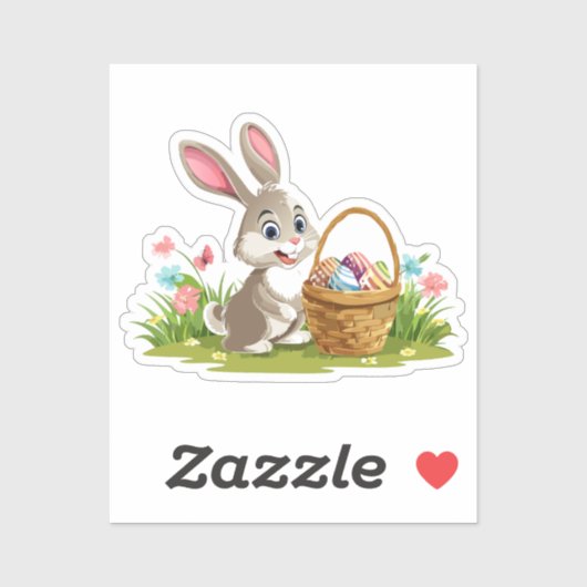 Easter bunny sticker (Vel)