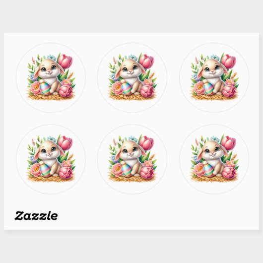 Easter Bunny Stickers (Vel)