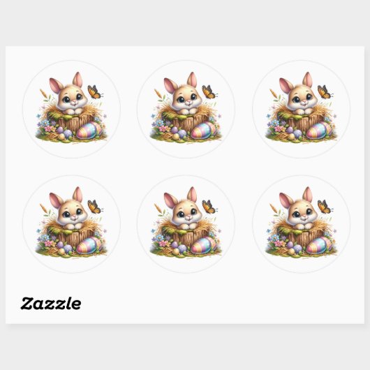 Easter Bunny Stickers (Vel)