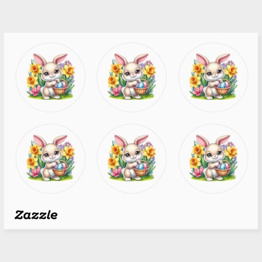 Easter Bunny Stickers (Vel)
