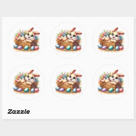 Easter Bunny Stickers (Vel)