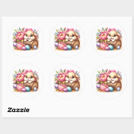 Easter Bunny Stickers (Vel)