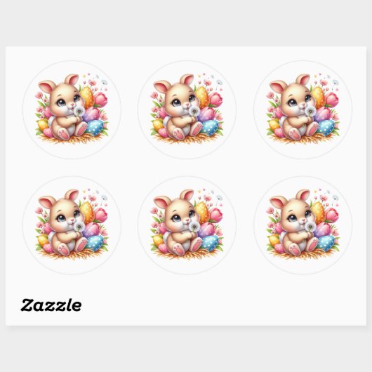 Easter Bunny Stickers (Vel)