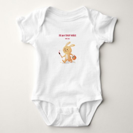 Easter Bunny Stories design 2 - Baby Bodysuit (Voorkant)