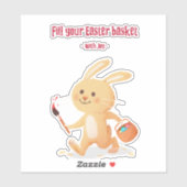 Easter Bunny Stories ontwerp 2 - Sticker (Vel)