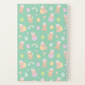 Easter Bunny Teddy Bear Mint Notitieboek (Achterkant)