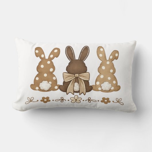 Easter Bunny Throw Pillow Design Kussen (Voorkant)