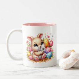 Easter Bunny  Tweekleurige Koffiemok