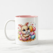 Easter Bunny  Tweekleurige Koffiemok (Links)