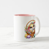 Easter Bunny  Tweekleurige Koffiemok (Voorkant rechts)