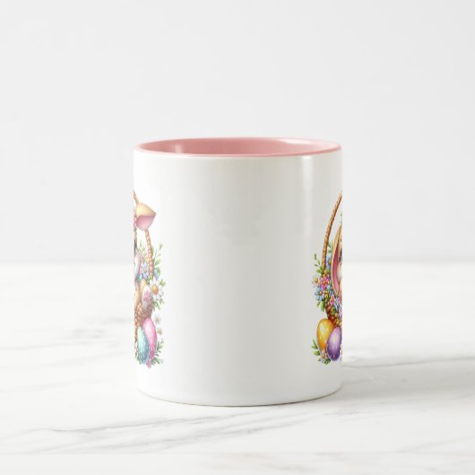 Easter Bunny  Tweekleurige Koffiemok (Center)