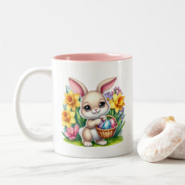 Easter Bunny  Tweekleurige Koffiemok