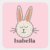 Easter Bunny Vierkante Sticker (Voorkant)