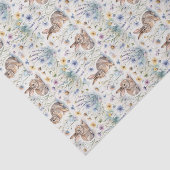 Easter Bunny Watercolor Floral Spring Tissuepapier (Detail)
