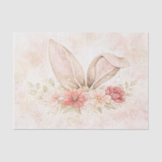 Easter Bunny Watercolor Tissue Paper Design Tissuepapier