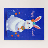 Easter Bunny with Blue Background  Legpuzzel (Horizontaal)