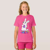 Easter Bunny with Colored Egg T-shirt (Voorkant volledig)