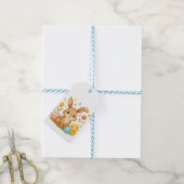 Easter Bunny with Eggs Gift Tag Cadeaulabel (Met Touw)