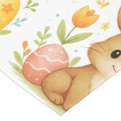 Easter Bunny with Eggs Table Runner Lange Tafelloper (Hoek)